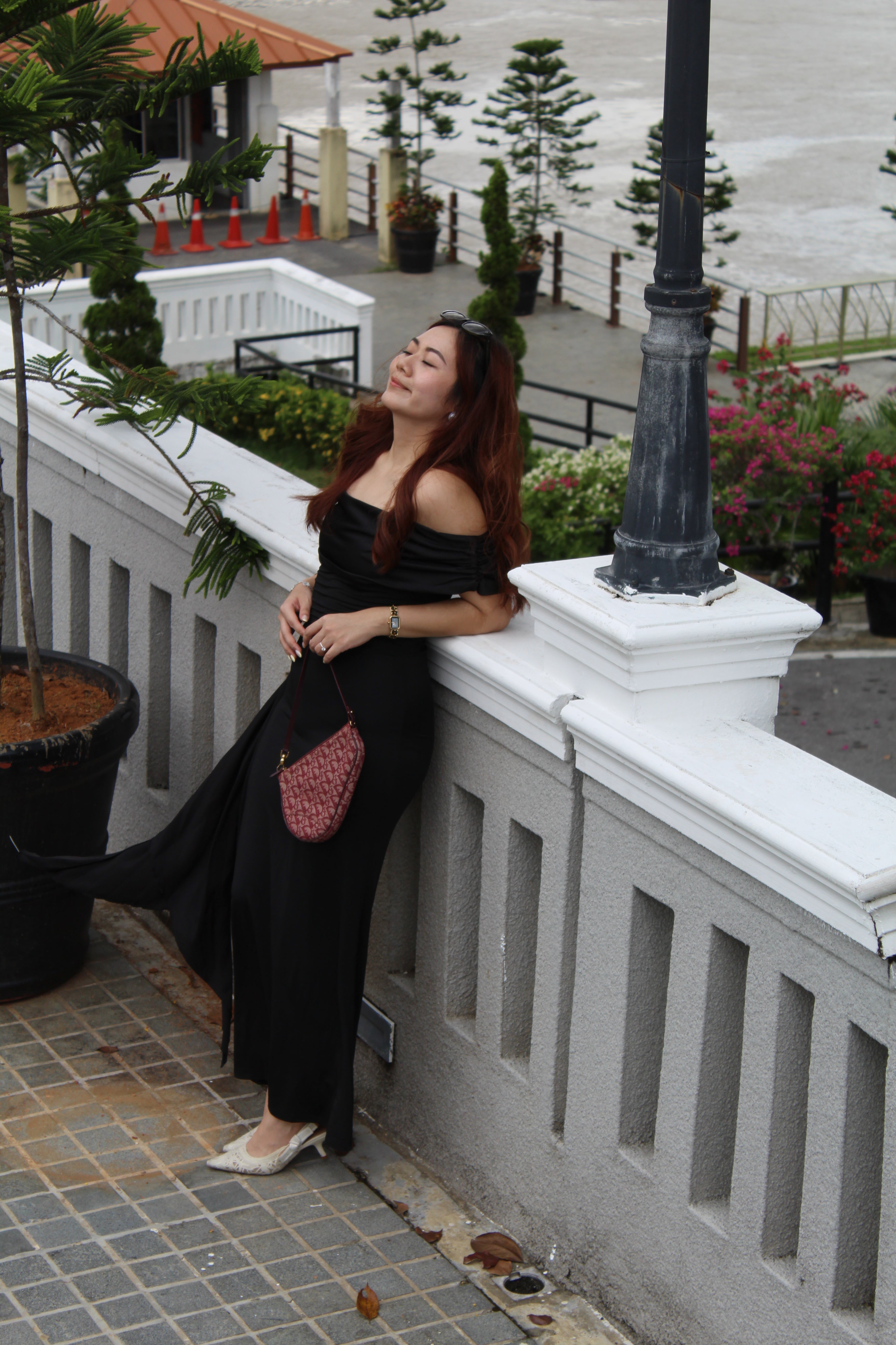 Vanessa Bodycon Maxi Dress (Black)
