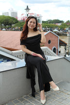 Vanessa Bodycon Maxi Dress (Black)