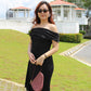 Vanessa Bodycon Maxi Dress (Black)