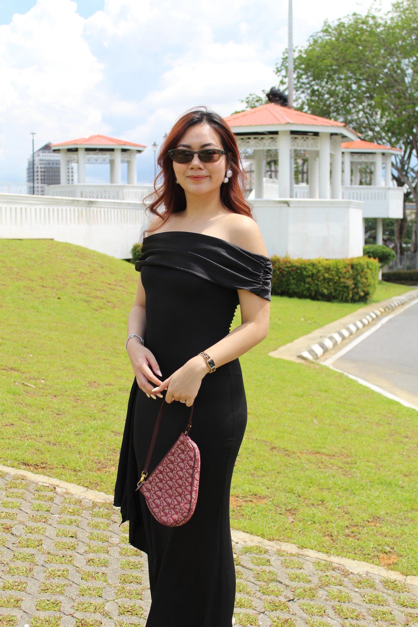 Vanessa Bodycon Maxi Dress (Black)
