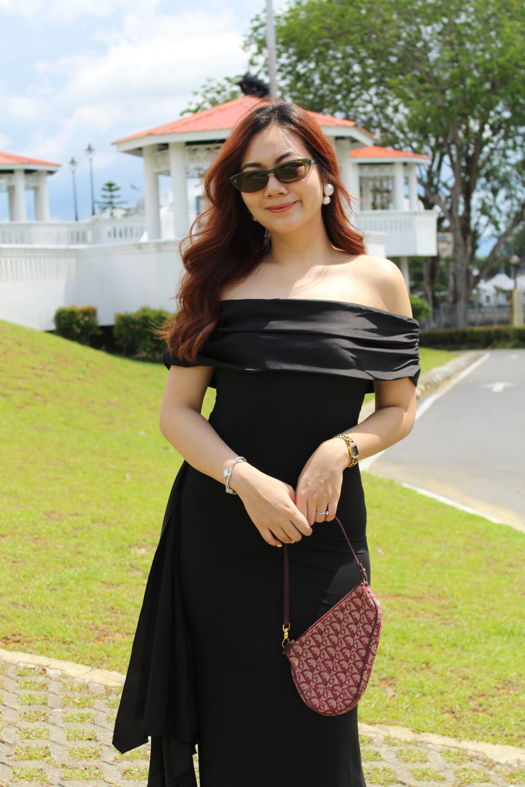 Vanessa Bodycon Maxi Dress (Black)