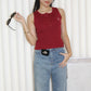 Vannie Knit Sleeveless Top (Red)