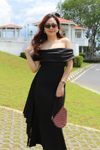 Vanessa Bodycon Maxi Dress (Black)