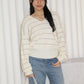 Tsuyu Stripes Knit Top (Cream)
