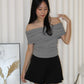 Aralyn Off Shoulder Top (Grey)