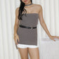 Hennie Ribbed Tube Top (Grey)