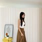 Bella Flare Culottes Pants (Brown)