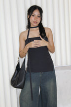 Hennie Ribbed Tube Top (Grey)