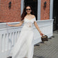 Kathryn Off Shoulder Maxi Dress (White)