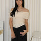 Aralyn Off Shoulder Top (Grey)