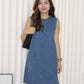 Zara Denim Mini Dress (Blue)