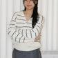 Tsuyu Stripes Knit Top (Cream)