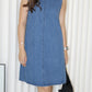 Zara Denim Mini Dress (Blue)