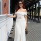 Kathryn Off Shoulder Maxi Dress (White)
