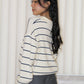 Tsuyu Stripes Knit Top (Cream)