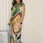 Kiara Floral Halter Maxi Dress