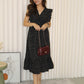 Judith Polka Dots Maxi Dress (Black)
