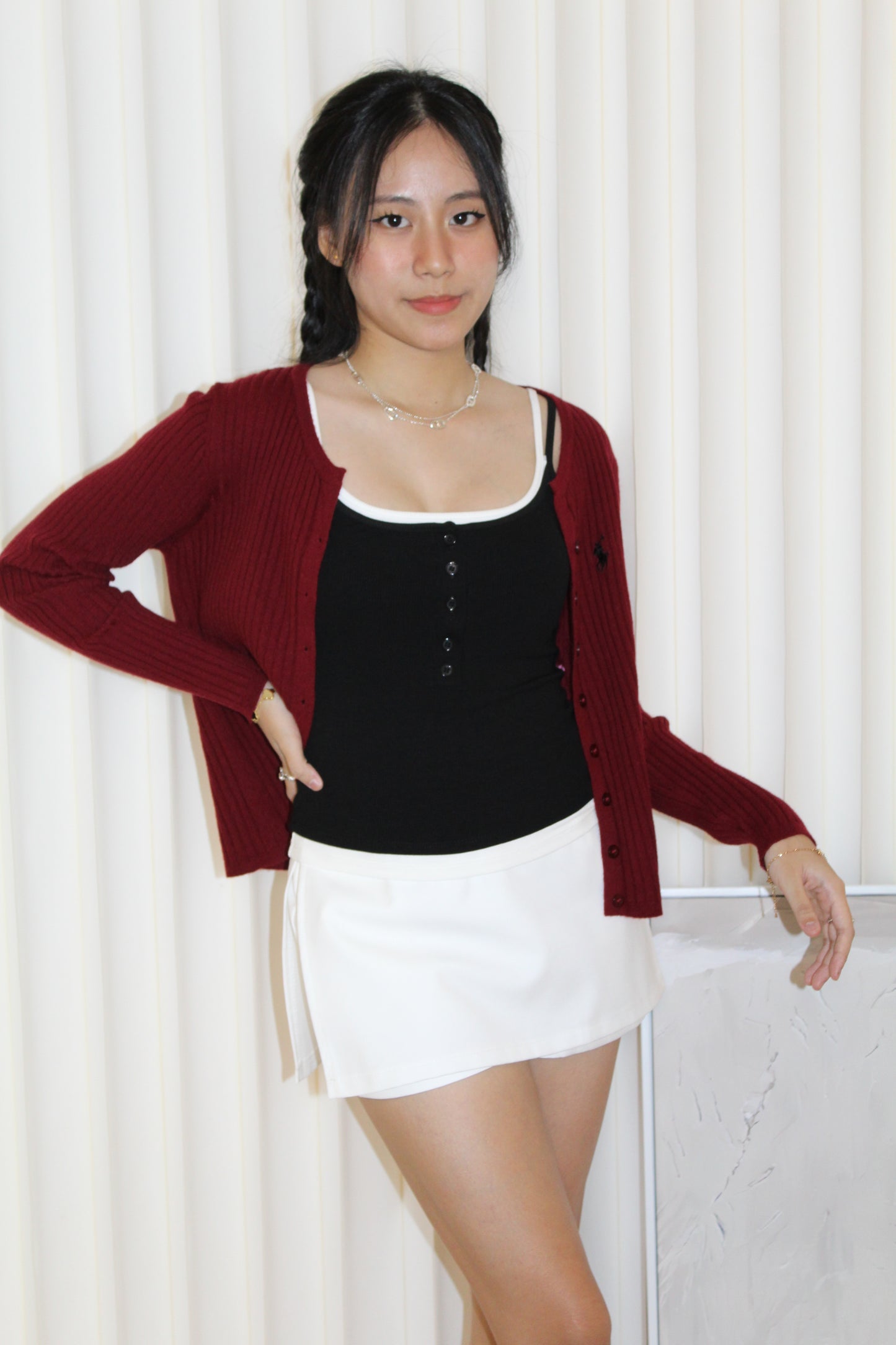 Tiarra Knit Cardigan Top (Black)