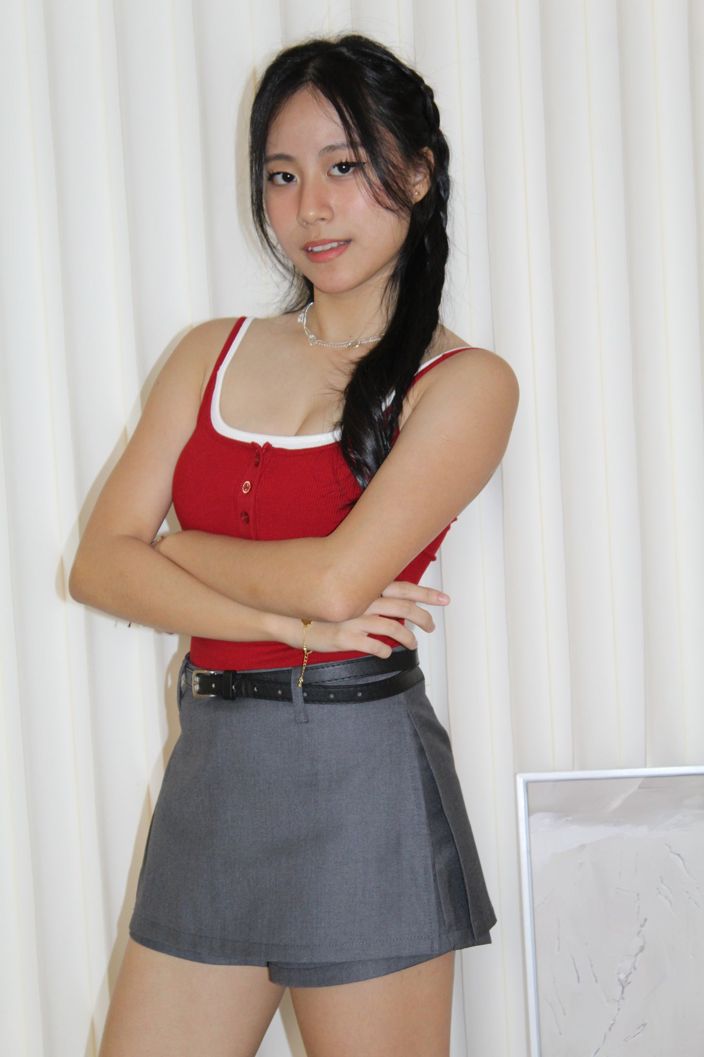 Spencer Mini Skirt (Grey)