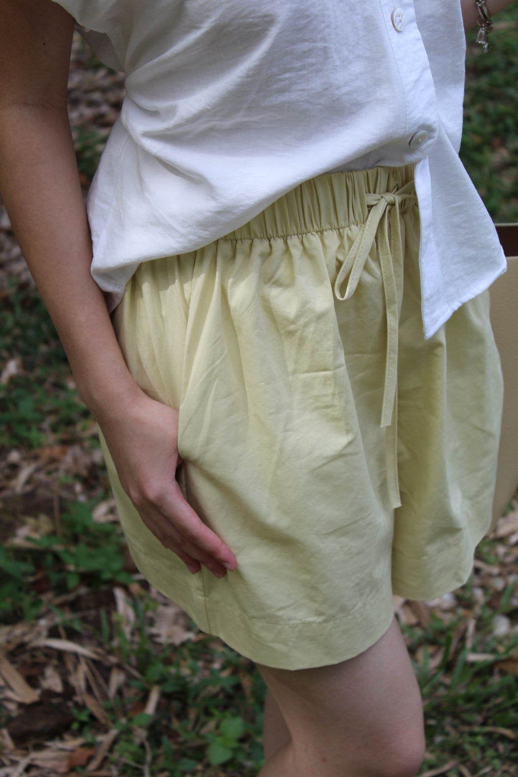 Tilda A-Line Shorts (White)