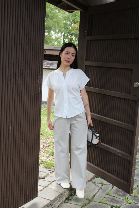 Lucia Straight Pants (Grey)