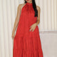 Rammy Halter Midaxi Dress (Red)