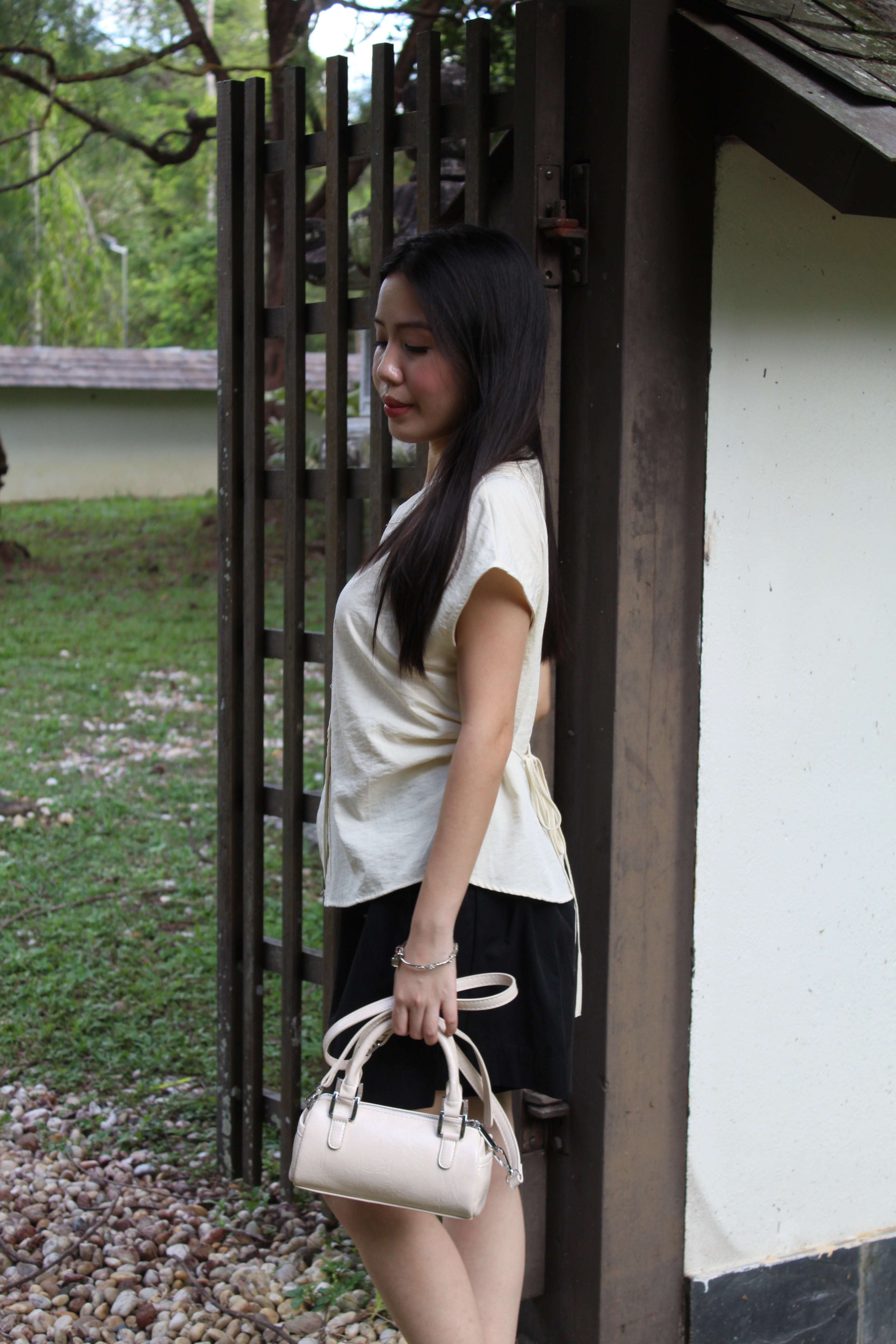 Molly Button Up Top (White)