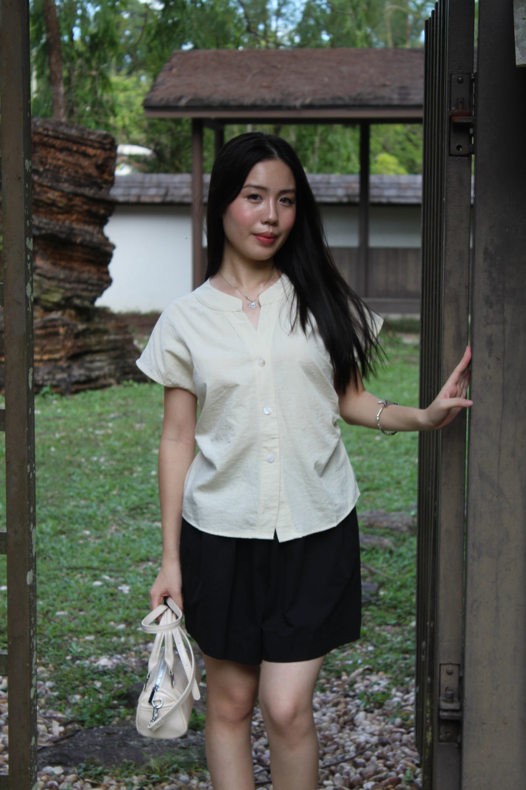 Tilda A-Line Shorts (White)