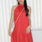 Rammy Halter Midaxi Dress (Red)