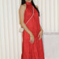 Rammy Halter Midaxi Dress (Red)