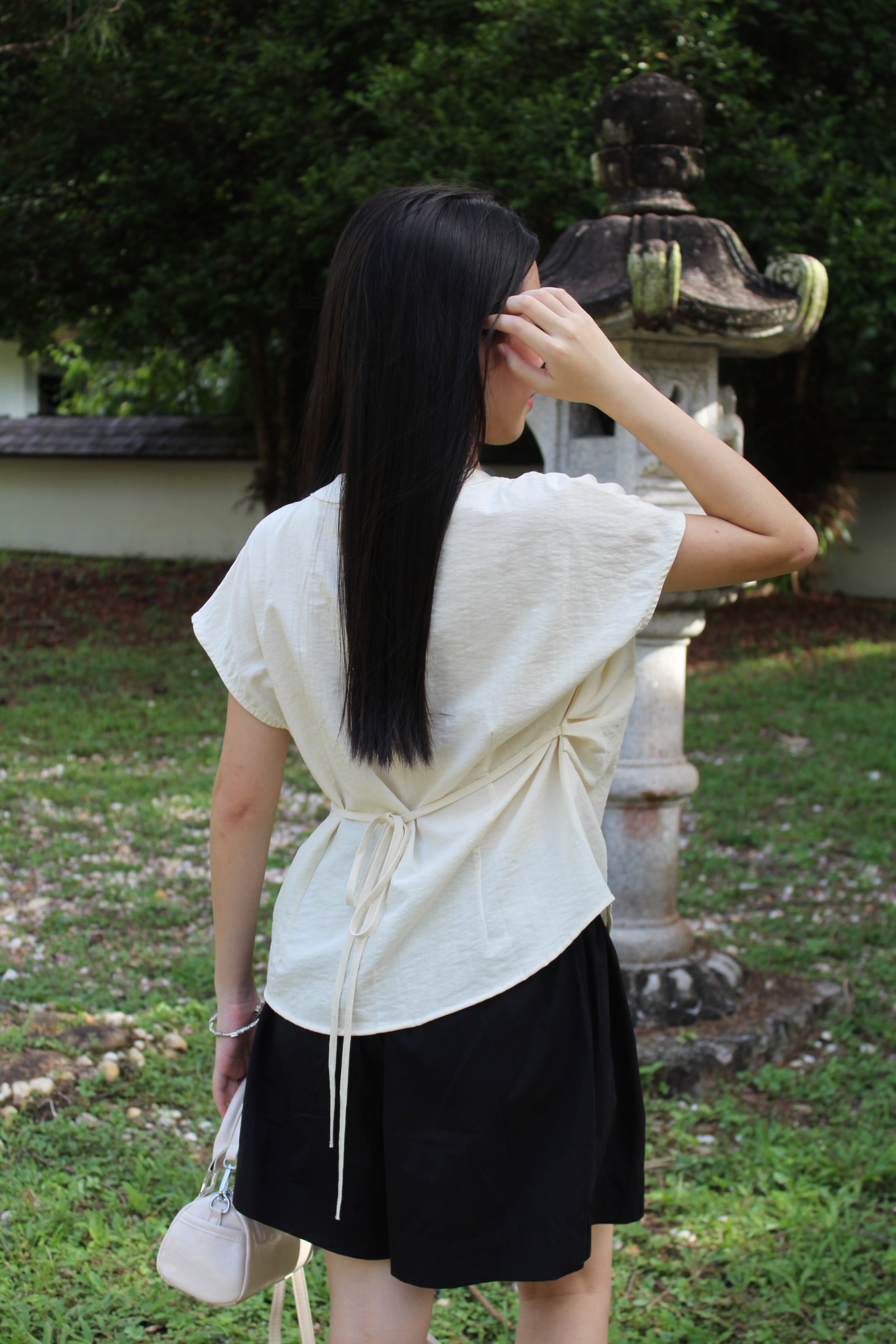 Molly Button Up Top (White)