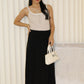 Kacey Cotton Maxi Skirt (Black)
