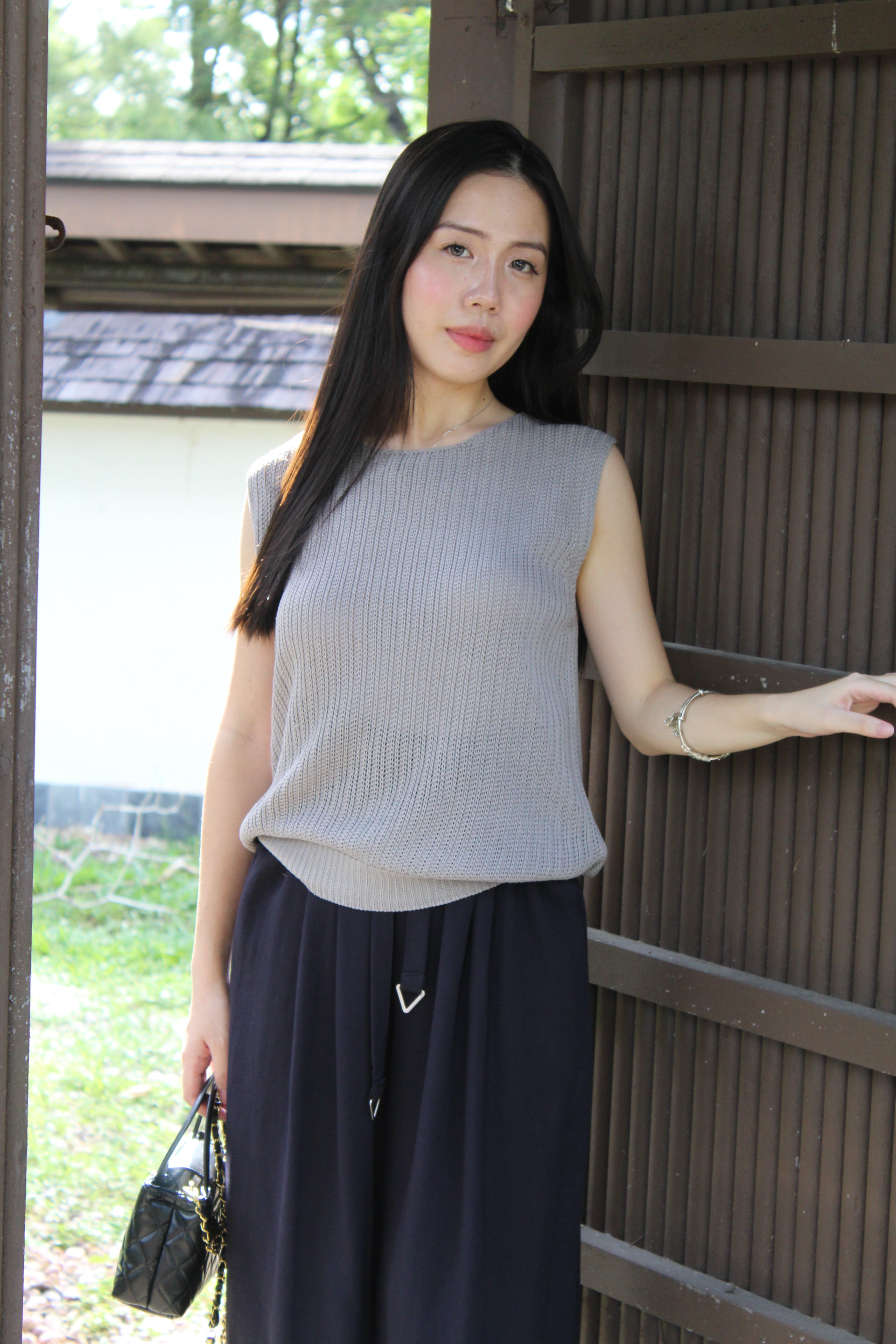 Paloma Knit Sleeveless Top (Yellow)