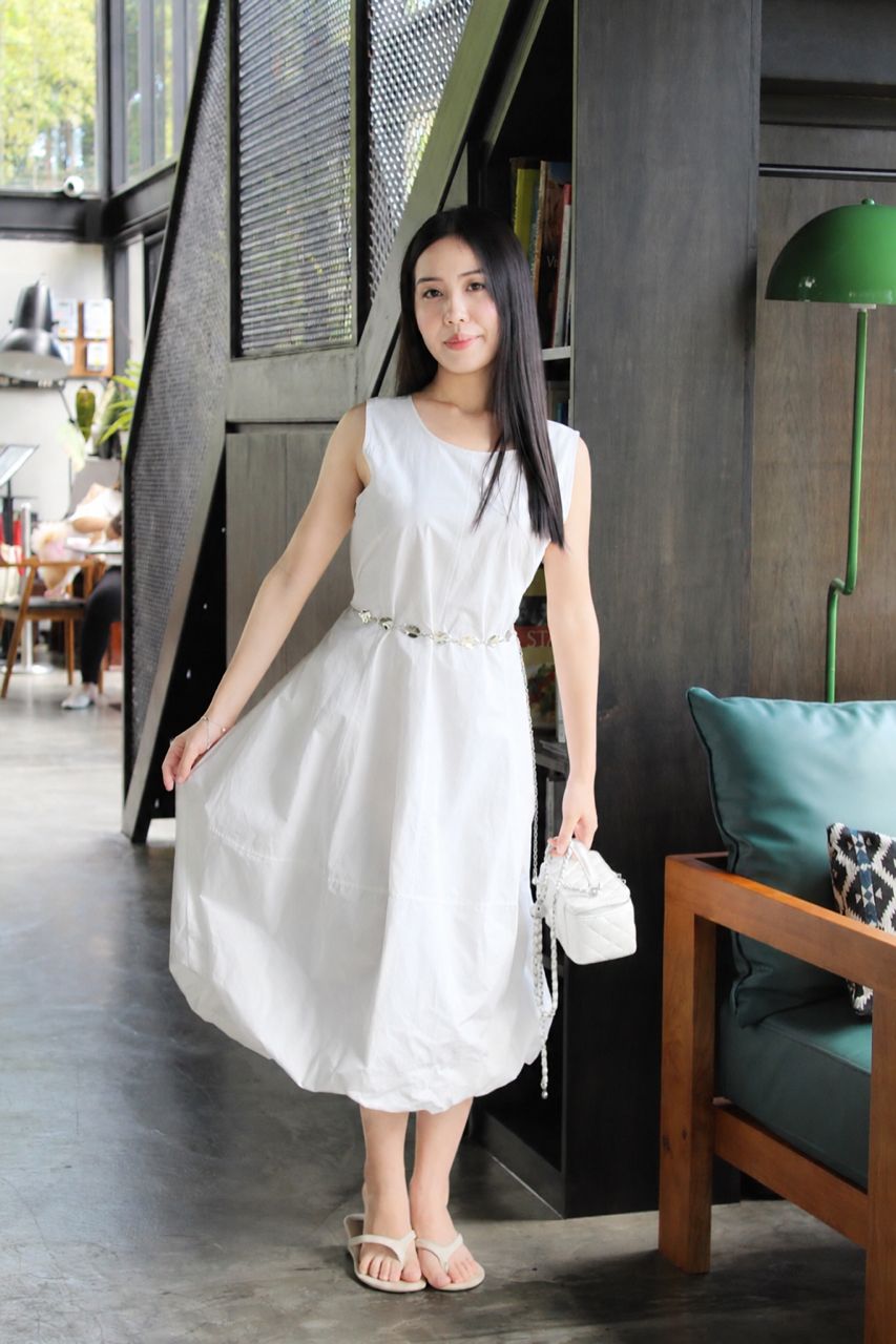 Riley Bubble Midaxi Dress (Grey)