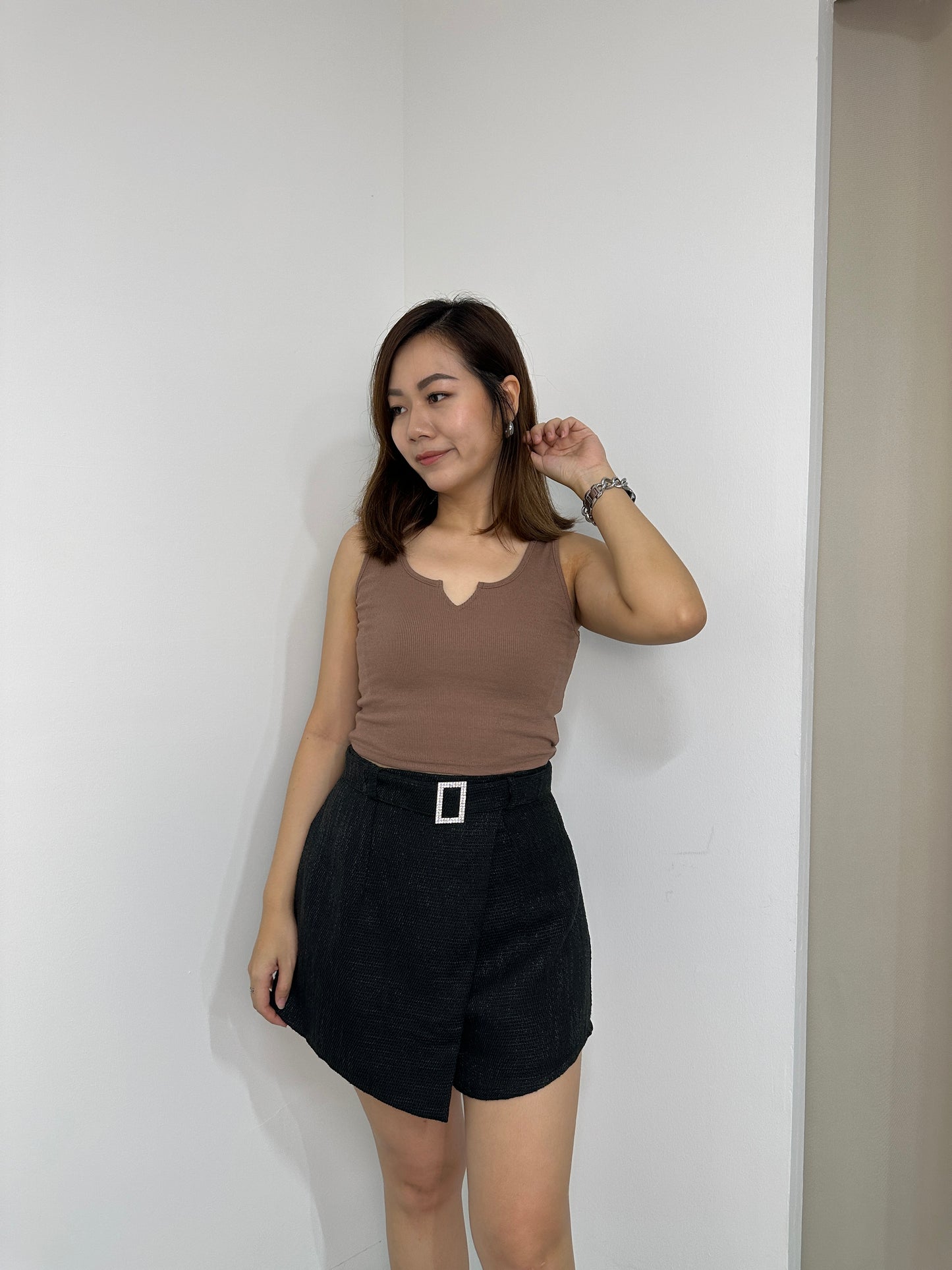 Rilla Crop Top (Brown)