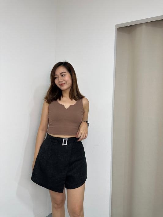 Rilla Crop Top (Brown)