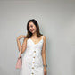 Audra Broderie Mini Dress (White)