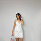 Audra Broderie Mini Dress (White)