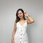 Audra Broderie Mini Dress (White)