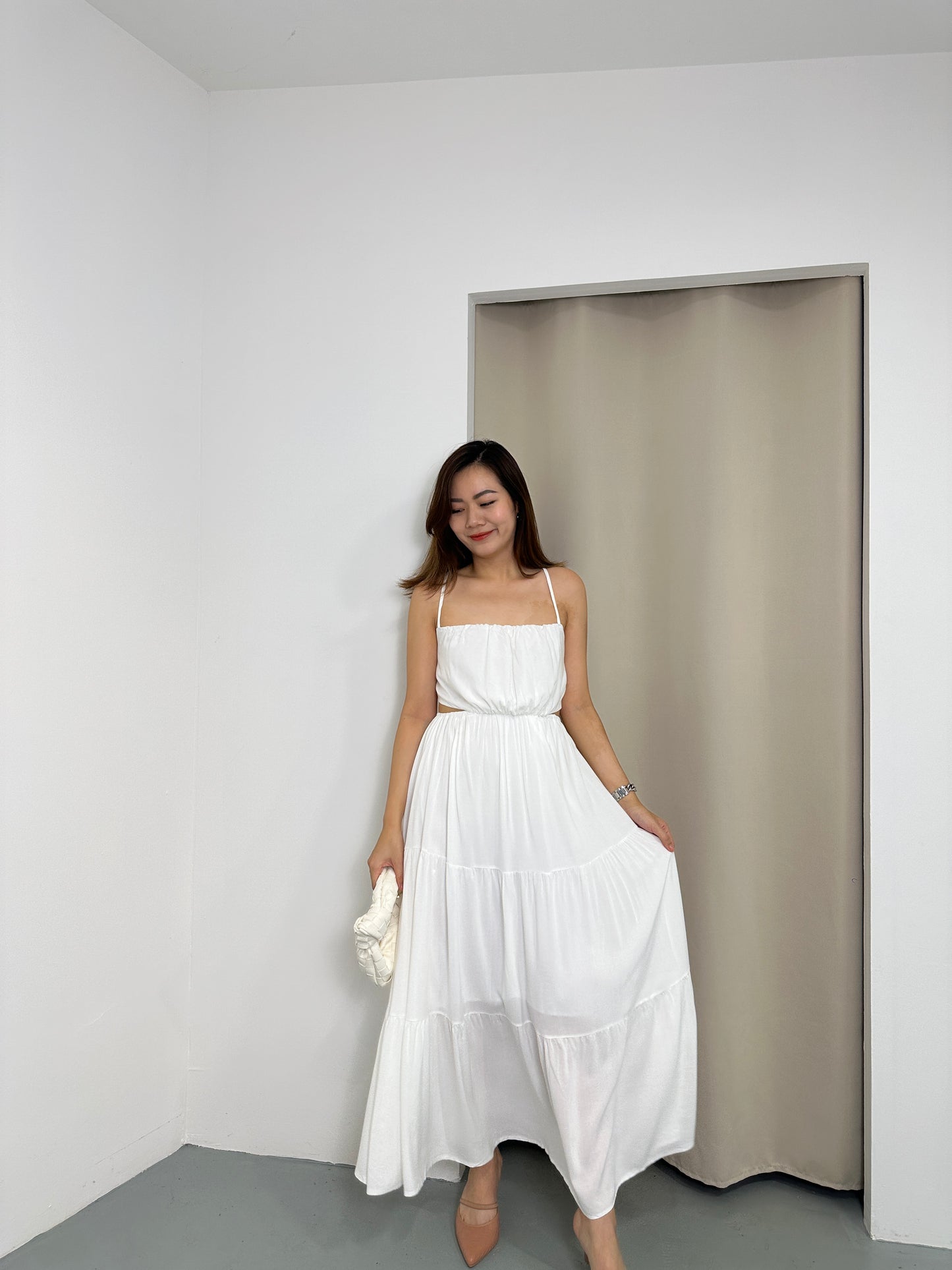 Annette Maxi Dress (White)