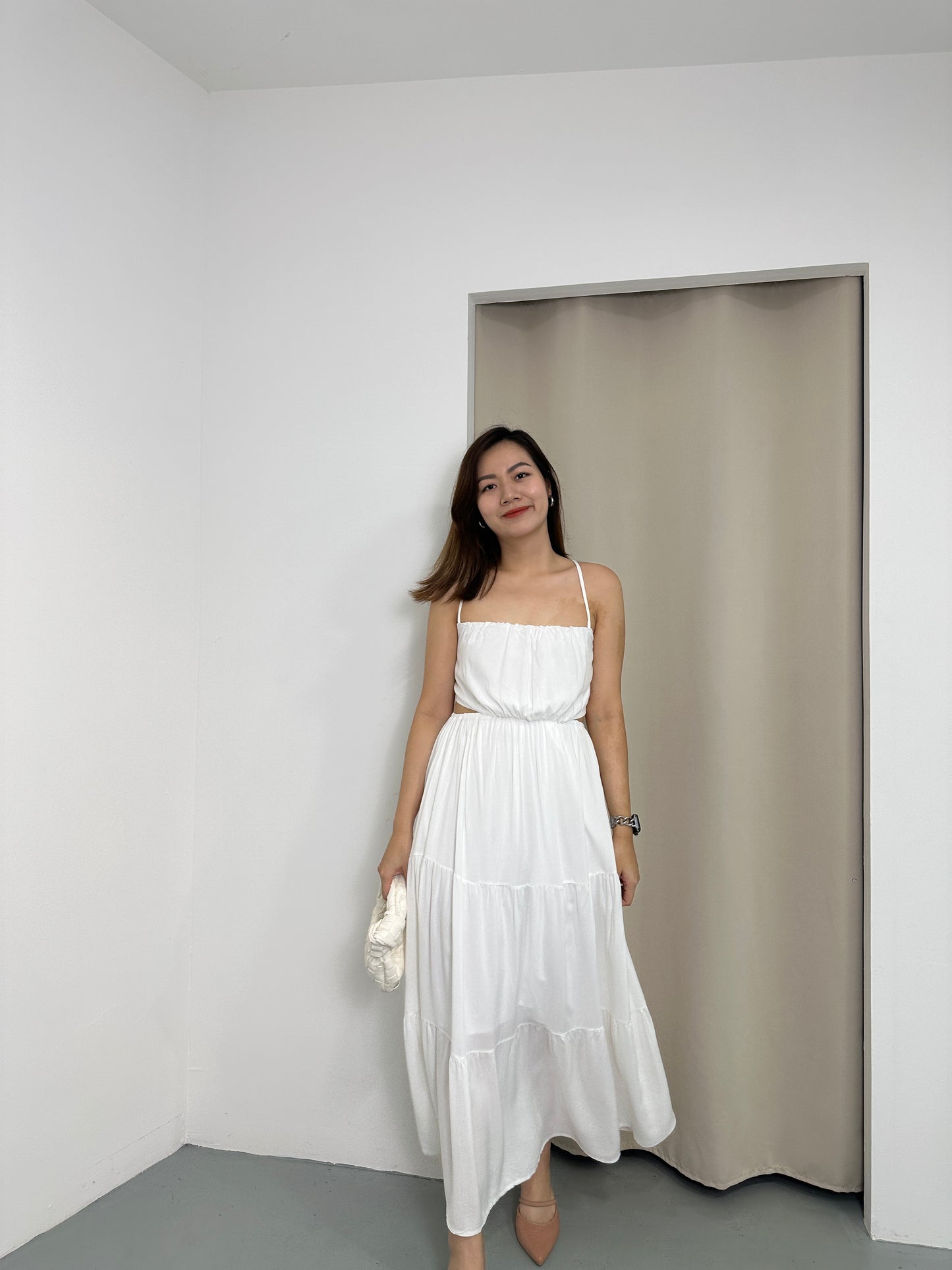 Annette Maxi Dress (White)