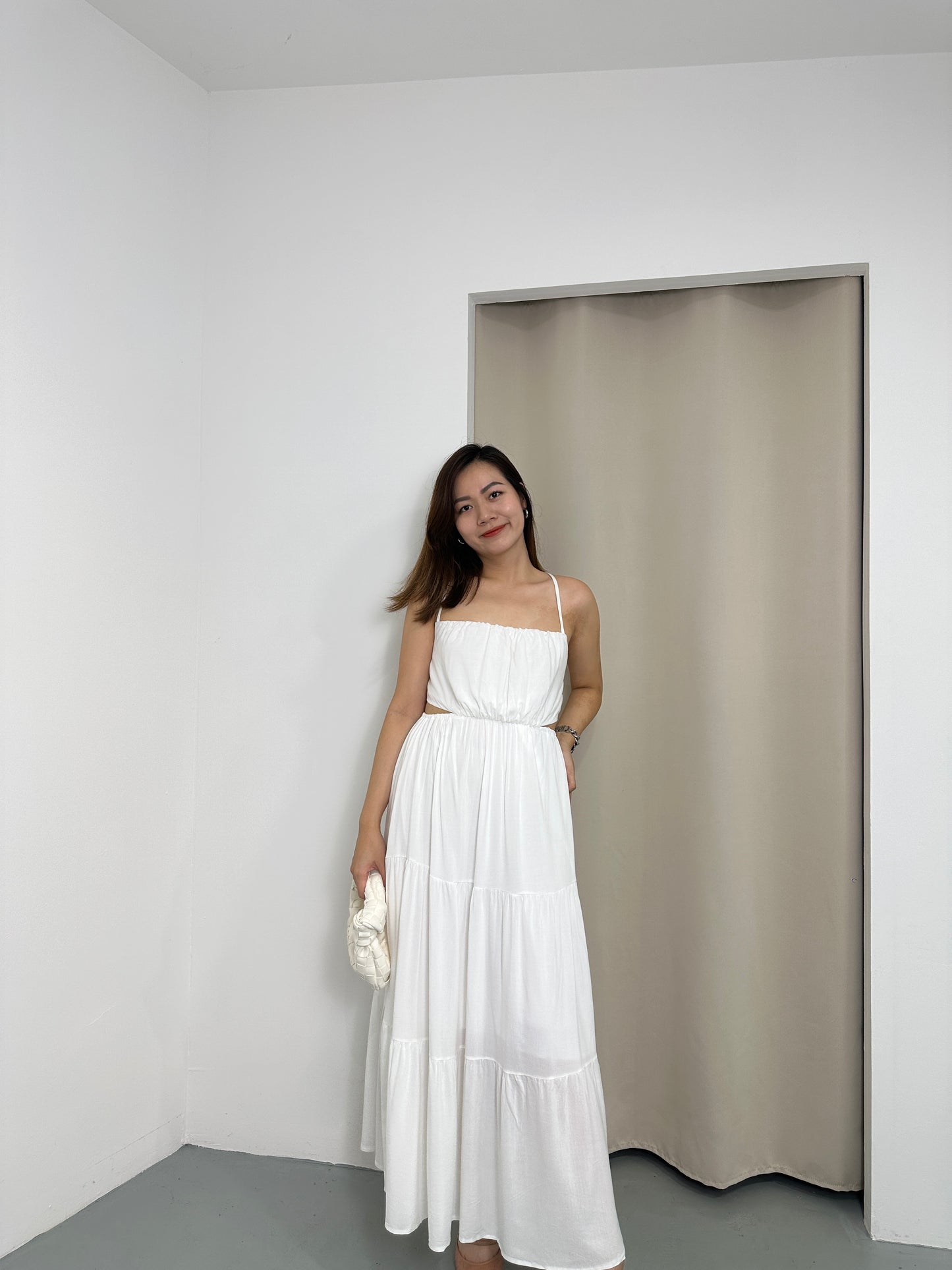 Annette Maxi Dress (White)