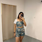 Luca Floral Two Piece Shorts Set
