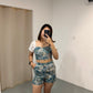 Luca Floral Two Piece Shorts Set