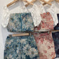 Luca Floral Two Piece Shorts Set