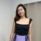 Sierra Ruched Top (Black)