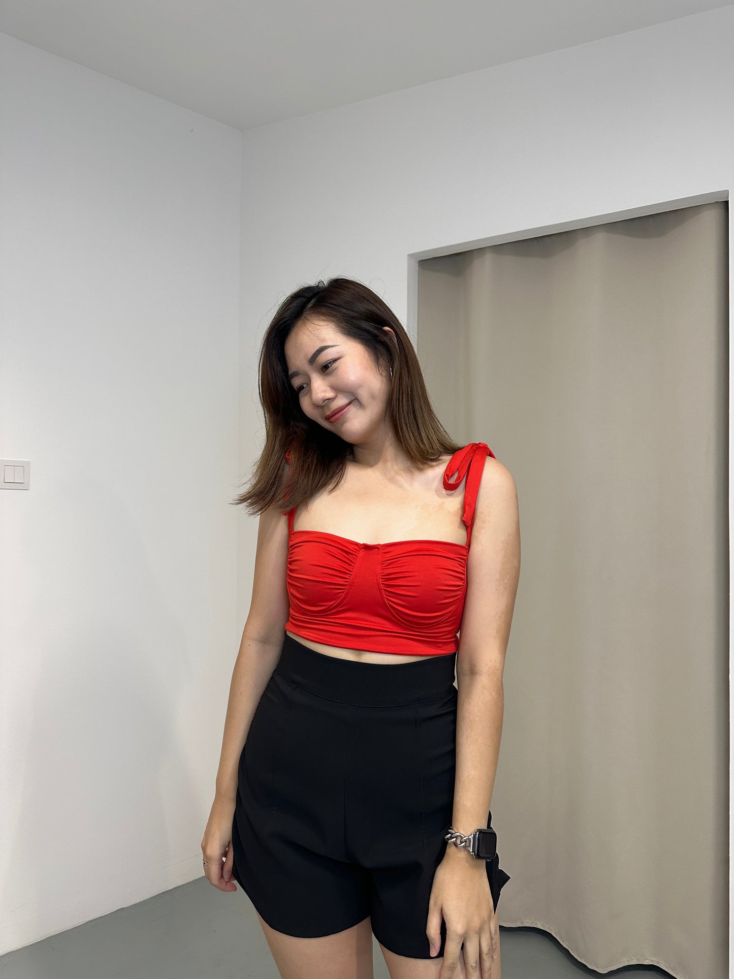 Sonia Crop Top (Red)